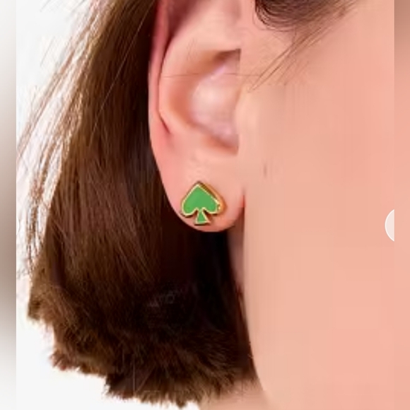 kate spade Jewelry - Everyday Kate Spade Enamel Studs In Green New